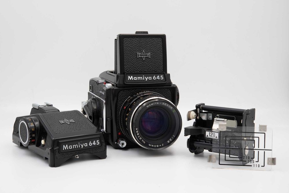 Mamiya 645 1000S + 80mm + 2 Visores - Excelente Estado