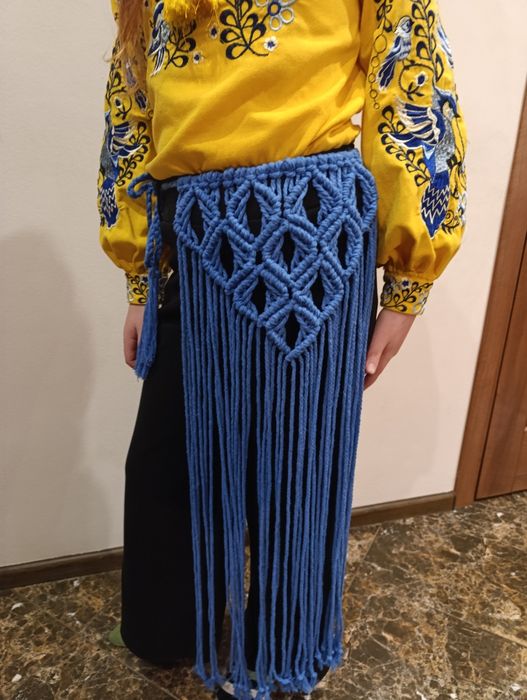 Макраме пояс , припинда