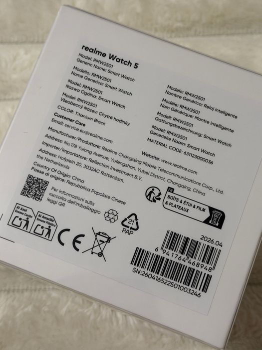 Smartwatch REALME Watch 5 Czarny