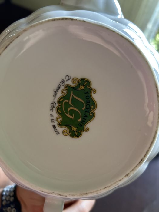 Bule e prato porcelana Limoges64585567297026122