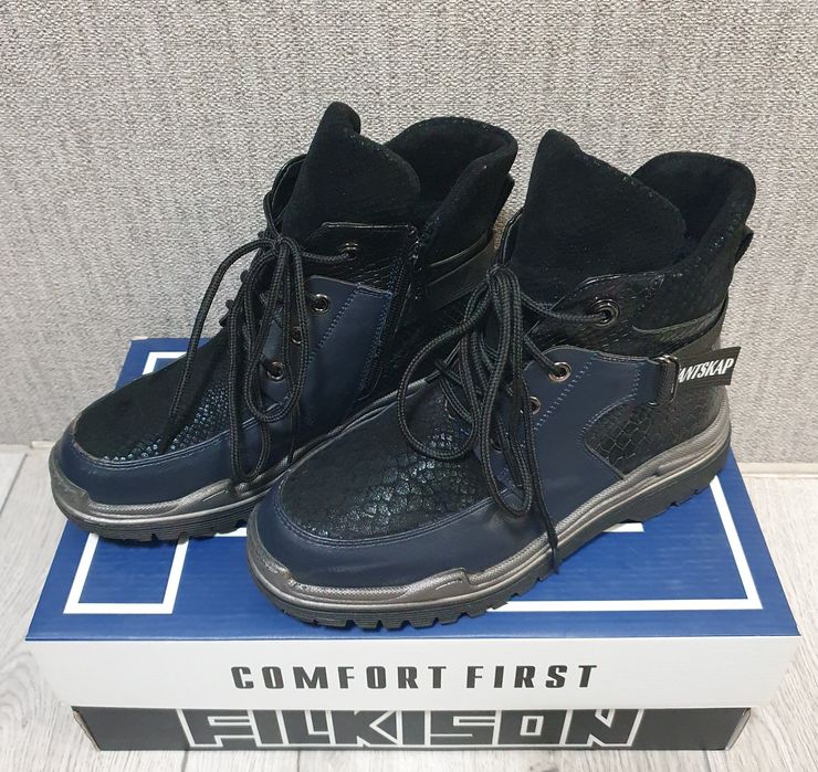 Ботинки подростковые демисезонные на девочку (размер 35, стелька 22,5)