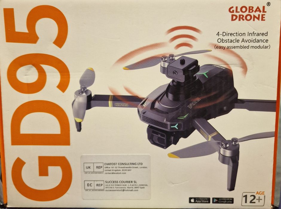 Drone câmera dupla. Motor brushless e sensor de obstáculos