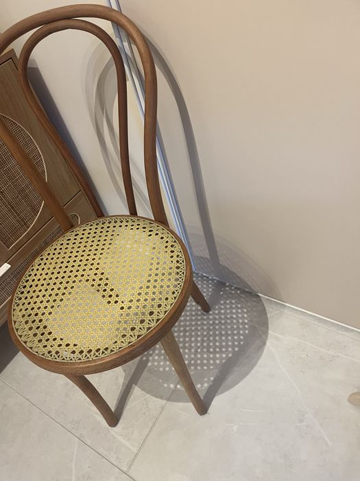 Krzeslo rattan gięte  Rattanowe odnowione drewno