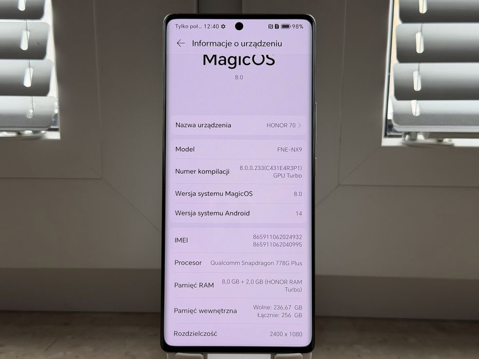 Honor 70 8/256GB White