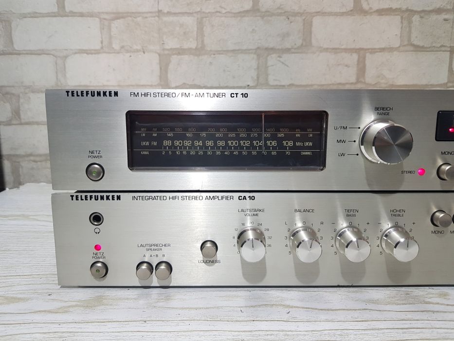 Стійка!Стерео підсилювач/тюнер Telefunken CT/CA/10 б/у з Німеччини