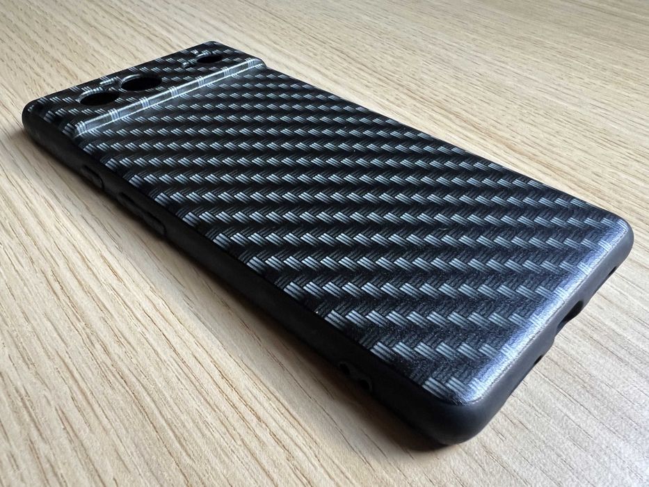 Google Pixel 6 чохол чорний "Carbon" м'який пластик чехол