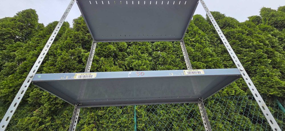 Regał skręcany wolnostojący metalowy półka50x100cm / 200cm wys 4 półki