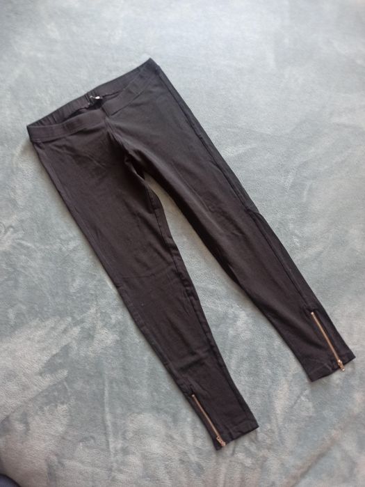 Legginsy czarne z zamkiem Sinsay M