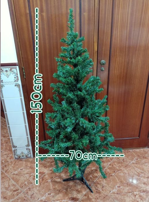 Árvore de natal verde 150 cm casa apartamento vivenda escritório.