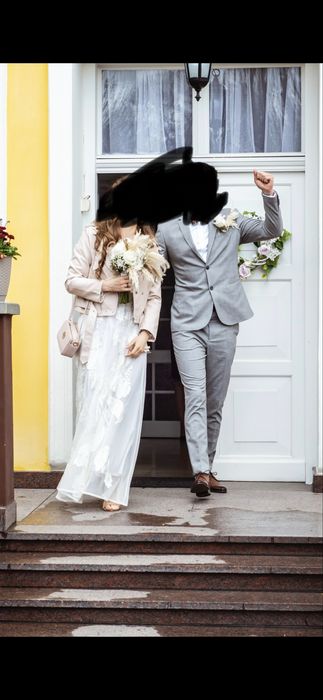 Suknia ślubna ASOS boho