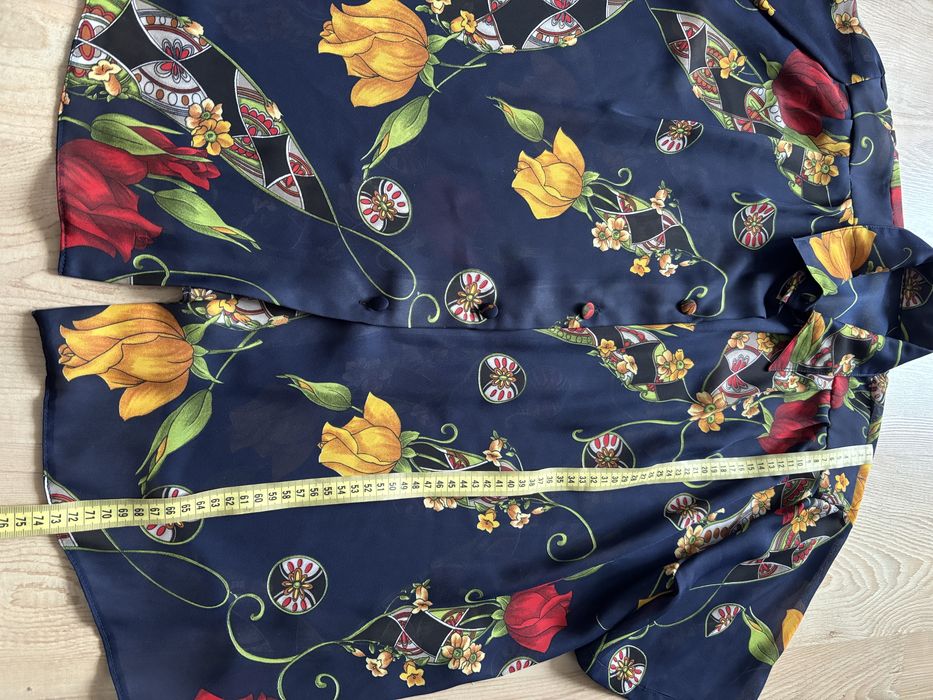Bluzka koszula w kwiaty prl vintage retro