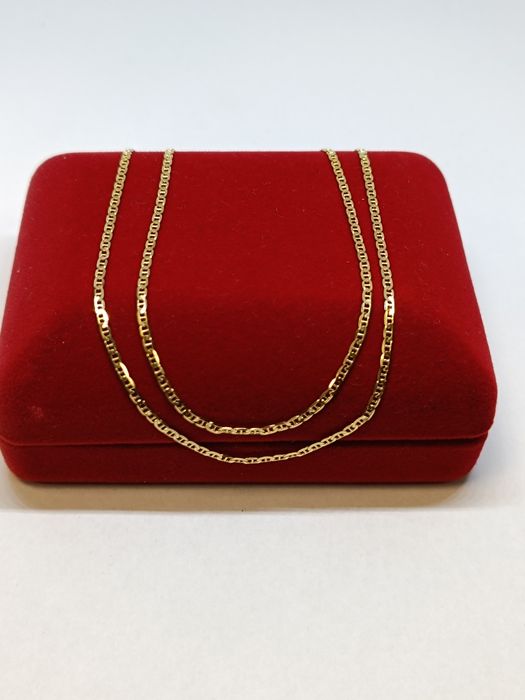 Złoty łańcuszek splot Gucci dł.50cm, złoto próby 585