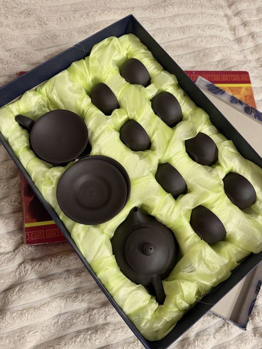 Деревянная чайная доска «Ке Му»+ набор посуды