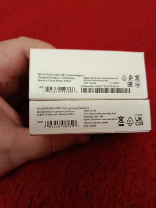 Apple Ładowarka USB-C 20W + Kabel USB-C do Lightning Oryginał Nowe