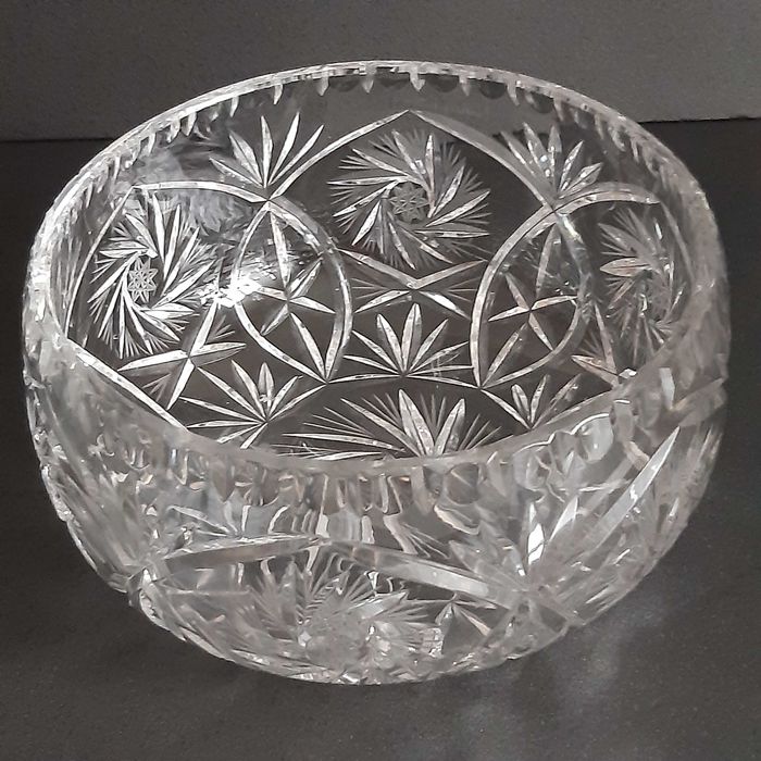 Kryształowa misa ,salaterka  , kryształ bogato szlifowany