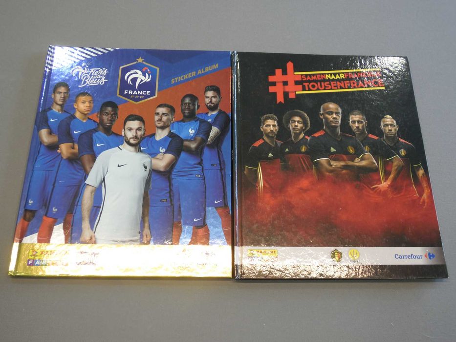 Cadernetas Completas França e Bélgica, da Panini