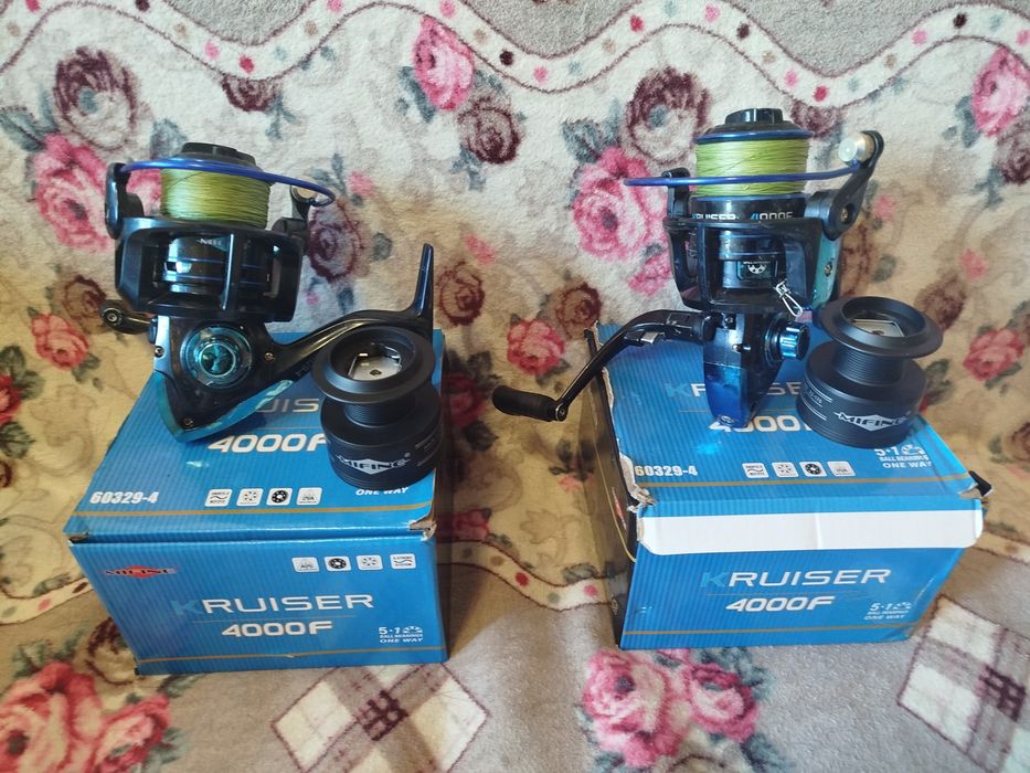 Катушка для рыбалки Mifine Kruizer 4000F. Шпуля металл. 4.7-1