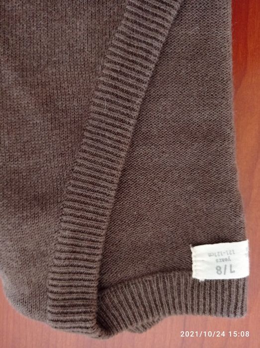 Casaco de malha castanho