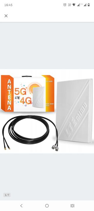 Antena 5G LTE  2x14dBi 800-2600 Mhz nieużywana do routera SIM