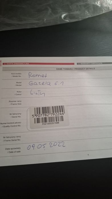 Rower Romet Gazela 6.1