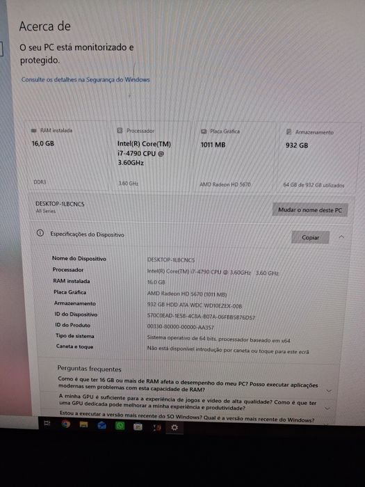 Pc torre em bom estado