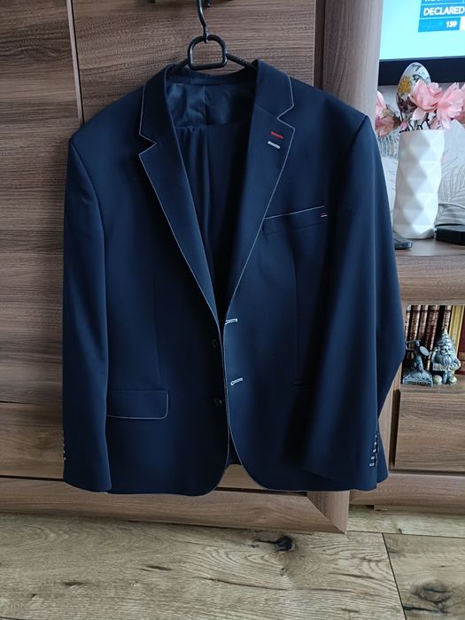 Garnitur granatowy slim M 170/54/98