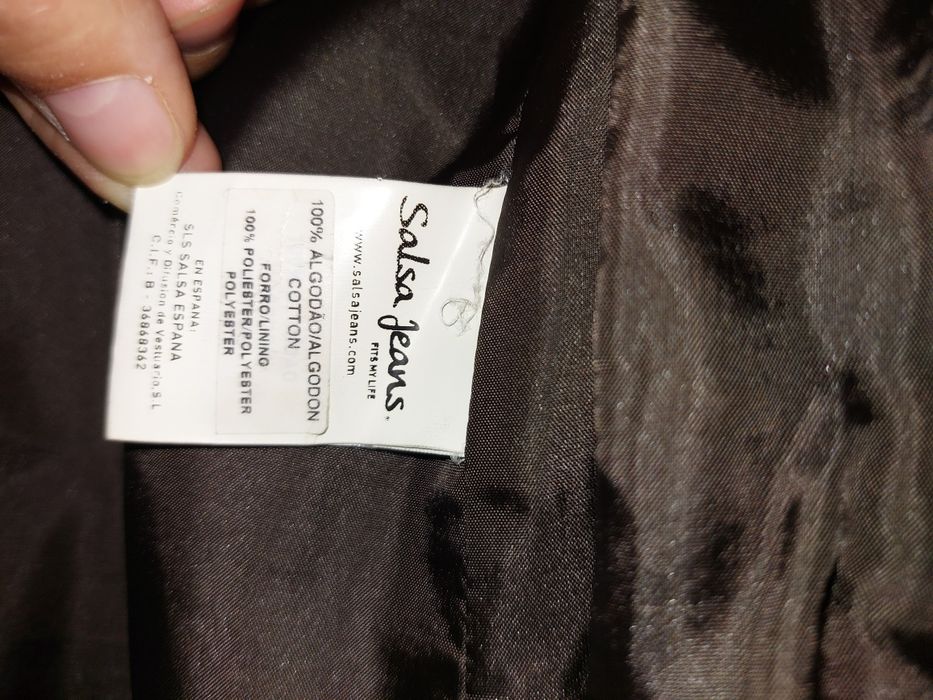 Casaco / Gabardine castanho escuro Salsa