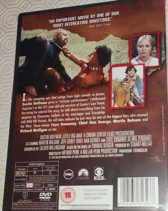 DVD Little big man com Dustin Hoffman e Faye Dunaway