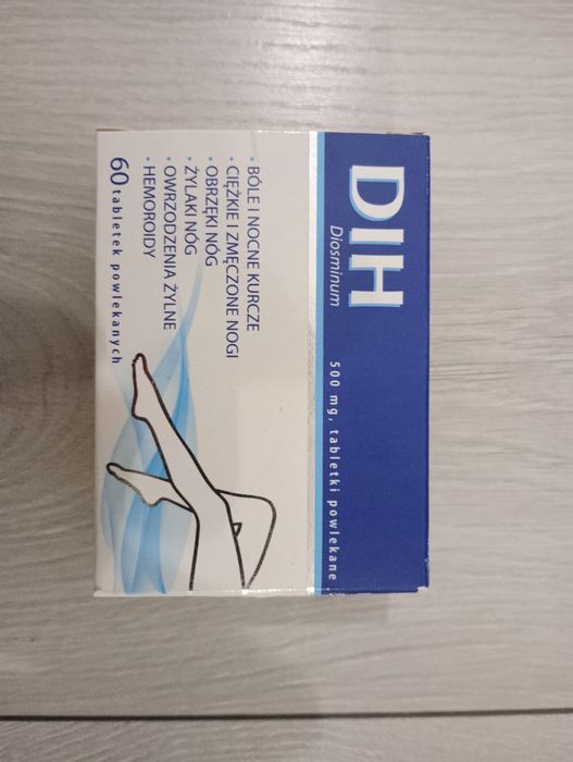 Suplement diety diosmina na ciężkie nogi, żylaki DIH