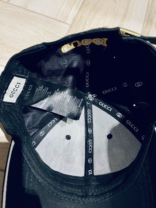 Czapeczka z daszkiem czarna GUCCI nowa z metka