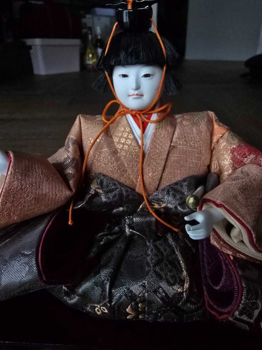 Japońska lalka Hina muzyk