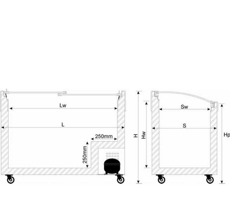 Zamrażarka skrzyniowa 555L Byfal ARO-706/2 E