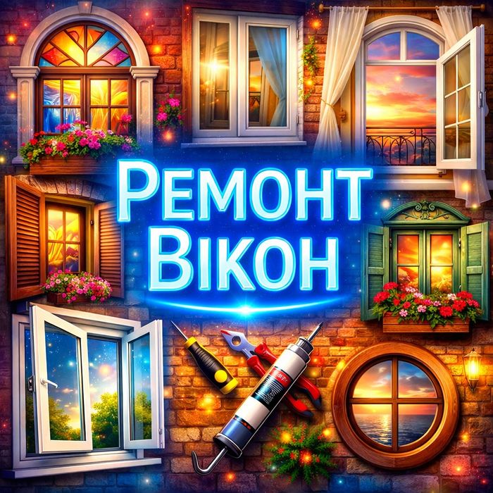 РЕМОНТ ВІКОН. Обслуговування металопластикових  вікон . Ремонт окон.