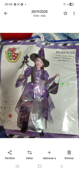 Fantasia de halloween ou carnaval