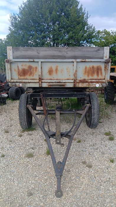 Rozrzutnik Obornika Tandem 8 ton Warfama  Przyczepa  Wywrotka D-47