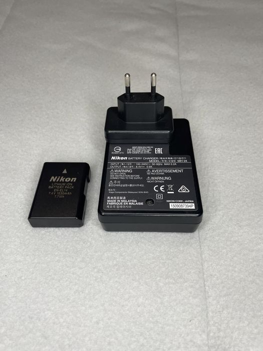 Nikon D3200 + lente 18-55mm + bateria