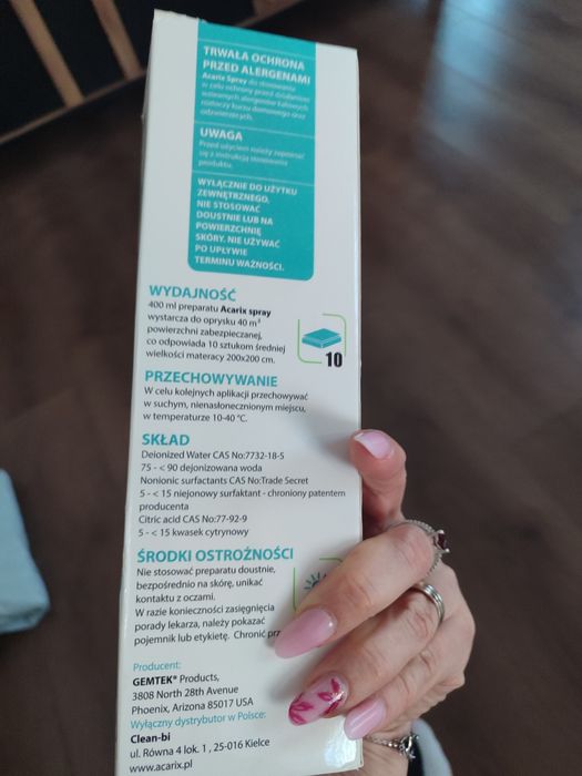 Acarix nowy spray
