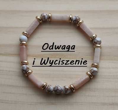 Bransoletka z kamieni naturalnych "Odwaga i Wyciszenie"