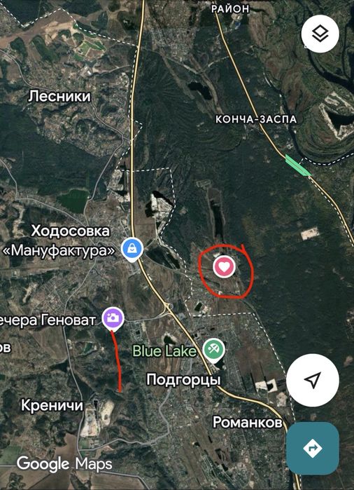 Конча Заспа 50 соток с выходом в воду
