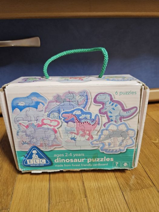 Дитячі Пазли у вигляді Динозаврів