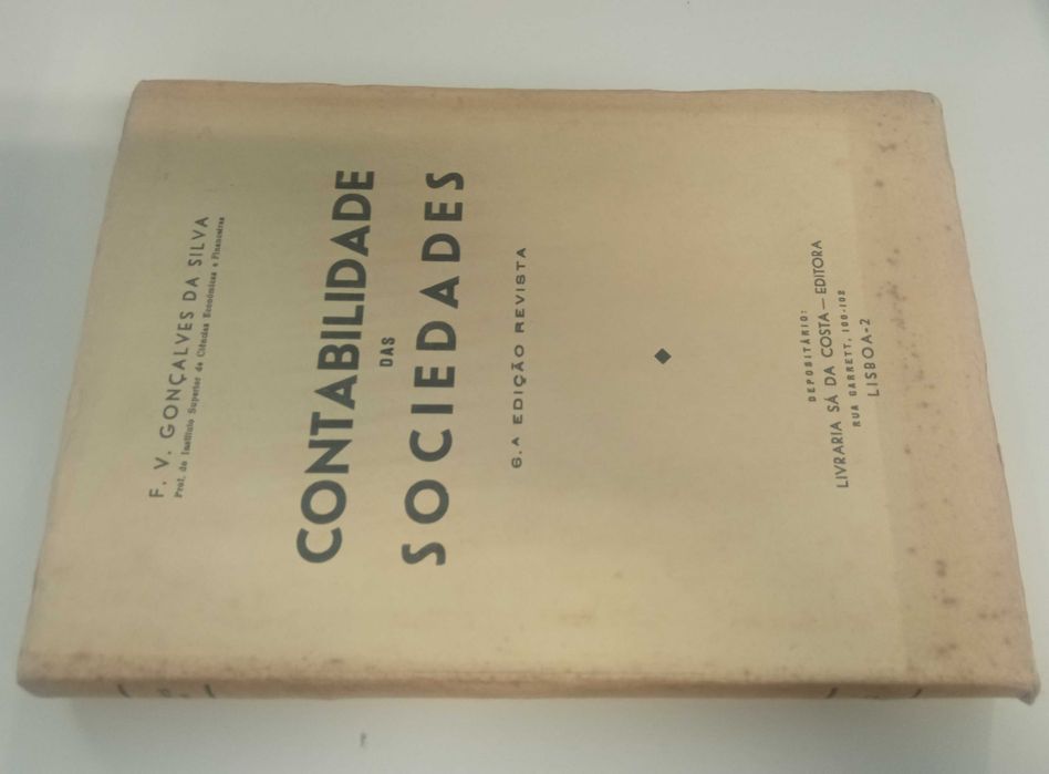 Contabilidade das Sociedades, de F. V. Gonçalves da Silva