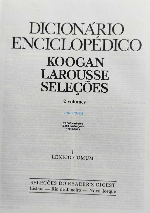 Dicionário Enciclopédico KOOGAN LAROUSSE SELEÇÕES