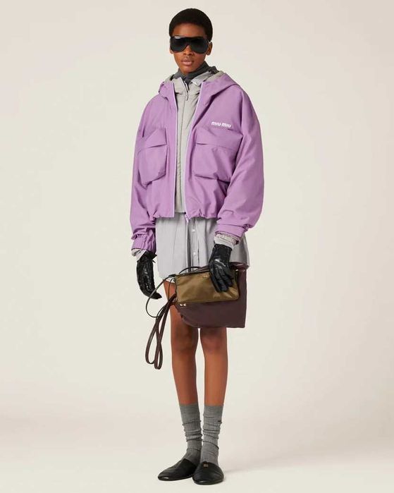 Блузон Miu Miu Tec Canvas Blouson Lilac