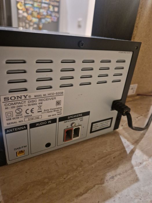 Mini wieża Sony CMT-S20B Czernikowice • OLX.pl
