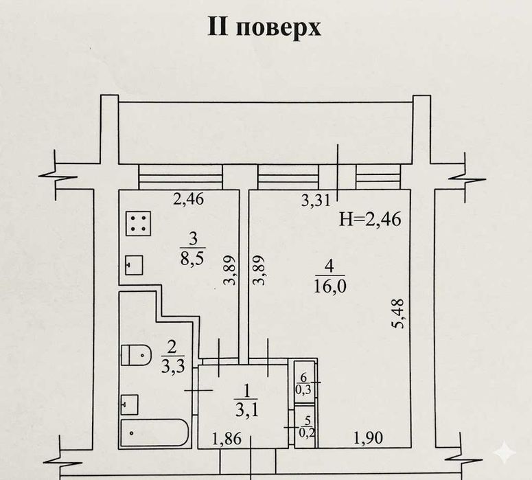 Шукаєте ідеальний 2-й поверх на Черемушках, де є ВЕСЬ комфорт міста та величезна узаконена лоджія?