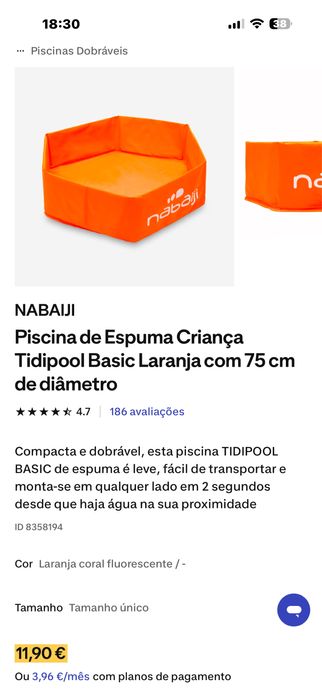 Piscina espuma crianca nabaji