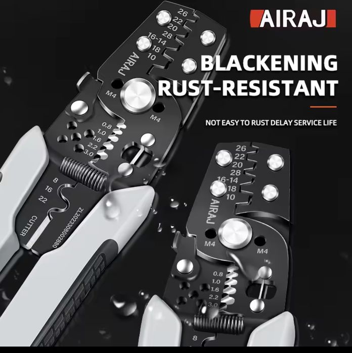 Многофункциональные, клещи,инструмент для зачистки и обжима проводов