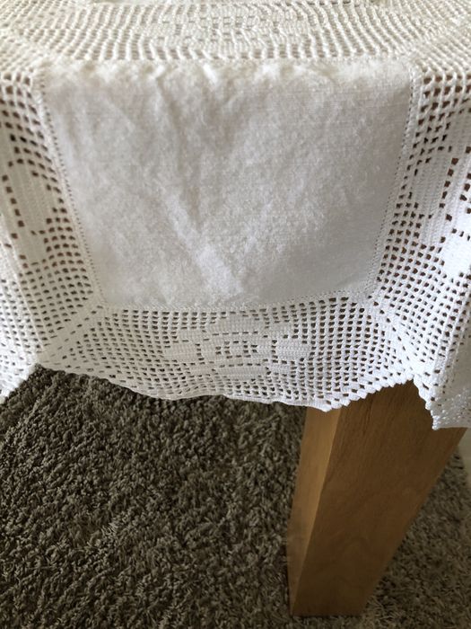 Toalha de linho e Renda