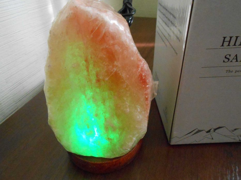 Солевая лампа с LED посветкой