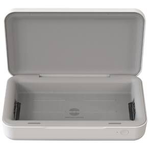 Esterilizador UV e Carregador Sem Fios Qi Samsung com Tampa Magnetica